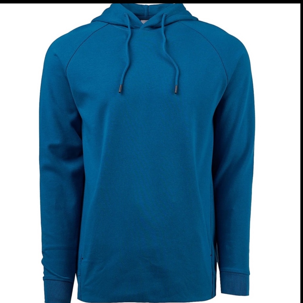 Teal Blue Double Knit Sweatshirt Hoodie